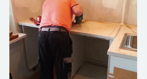 Сборка кухонного гарнитура. Пушкино